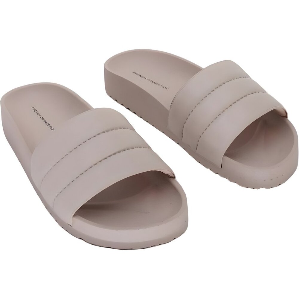 French Connection Blush Pink Slide Sandals